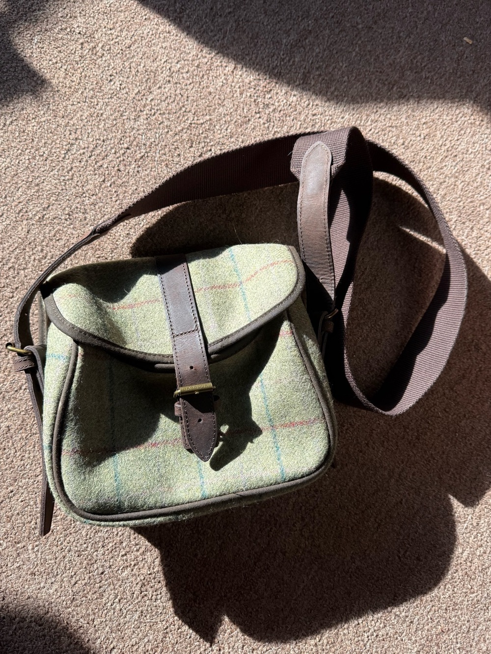 Barbour Wool Plaid Bag